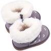 imageBMCiTYBM Baby Snow Boots Infant Boy Girl Winter Boots Nonslip Lightweight Outdoor Warm Shoes for Cold Weather 6 9 12 18 24 MonthsInfantToddlerD1grey