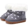 imageBMCiTYBM Baby Snow Boots Infant Boy Girl Winter Boots Nonslip Lightweight Outdoor Warm Shoes for Cold Weather 6 9 12 18 24 MonthsInfantToddlerD1grey