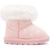 imageBMCiTYBM Baby Snow Boots Infant Boy Girl Winter Boots Nonslip Lightweight Outdoor Warm Shoes for Cold Weather 6 9 12 18 24 MonthsInfantToddlerD1pink