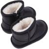 imageBMCiTYBM Baby Snow Boots Infant Boy Girl Winter Boots Nonslip Lightweight Outdoor Warm Shoes for Cold Weather 6 9 12 18 24 MonthsInfantToddlerEgittler Black