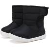 imageBMCiTYBM Baby Boy Girl Snow Boots Waterproof Winter Warm Booties Nonslip Lightweight Outdoor Shoes for First Walkers 6 9 12 18 24 MonthsInfantToddlerA2black
