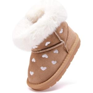 imageBMCiTYBM Baby Snow Boots Infant Boy Girl Winter Boots Nonslip Lightweight Outdoor Warm Shoes for Cold Weather 6 9 12 18 24 MonthsInfantToddlerD1beige