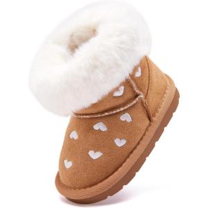imageBMCiTYBM Baby Snow Boots Infant Boy Girl Winter Boots Nonslip Lightweight Outdoor Warm Shoes for Cold Weather 6 9 12 18 24 MonthsInfantToddlerD1camel