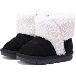 imageBMCiTYBM Baby Snow Boots Infant Boy Girl Winter Boots Nonslip Lightweight Outdoor Warm Shoes for Cold Weather 6 9 12 18 24 MonthsInfantToddlerDblack