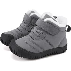 imageBMCiTYBM Toddler Baby Snow Boots Winter Shoes Boys Girls Cold Weather Baby Faux Fur ShoesYgrey