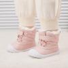 imageBMCiTYBM Baby Snow Boots Toddler Boy Girl Waterproof Winter Warm Booties Nonslip Lightweight Outdoor Shoes for First Walkers InfantToddlerApink