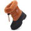 imageBMCiTYBM Kids Snow Boots Boys Girls Toddler Winter Waterproof Shoes Cold Weather Outdoor Lightweight ToddlerLittle KidsBig Kids61camel