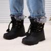 imageBMCiTYBM Kids Snow Boots Boys Girls Toddler Winter Waterproof Shoes Cold Weather Outdoor Lightweight ToddlerLittle KidsBig Kids62black