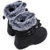 imageBMCiTYBM Kids Snow Boots Boys Girls Toddler Winter Waterproof Shoes Cold Weather Outdoor Lightweight ToddlerLittle KidsBig Kids62black