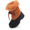imageBMCiTYBM Kids Snow Boots Boys Girls Toddler Winter Waterproof Shoes Cold Weather Outdoor Lightweight ToddlerLittle KidsBig Kids62camel