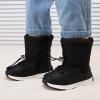 imageBMCiTYBM Toddler Boy Girl Snow Boots Waterproof Winter Warm Booties Nonslip Lightweight Outdoor Walking Shoes for Cold WeatehrAblack