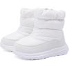 imageBMCiTYBM Toddler Boy Girl Snow Boots Waterproof Winter Warm Boots Nonslip Lightweight Outdoor Walking Shoes for Cold WeatehrAwhite