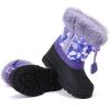 imageBMCiTYBM Toddler Snow Boots Boys Girls Waterproof Winter Boots High Top Outdoor Warm Shoes for Cold Weather ToddlerLittle KidApurple