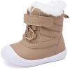 imageBMCiTYBM Baby Snow Boots Toddler Boy Girl Waterproof Winter Warm Booties Nonslip Lightweight Outdoor Shoes for First Walkers InfantToddlerAcamel