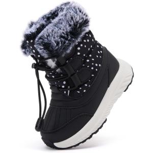 imageBMCiTYBM Toddler Snow Boots Girls Boys Warm Winter12black