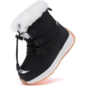 imageBMCiTYBM Toddler Snow Boots Girls Boys Warm Winter9black