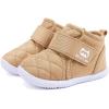 imageBMCiTYBM Toddler Baby Winter Snow Boots Boy Girl Faux Fur Warm Non Slip First Walking Infant Shoes1camelwinter
