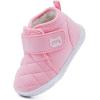 imageBMCiTYBM Toddler Baby Winter Snow Boots Boy Girl Faux Fur Warm Non Slip First Walking Infant Shoes1pinkwinter