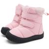imageBMCiTYBM Toddler Baby Winter Snow Boots Boy Girl Faux Fur Warm Non Slip First Walking Infant Shoes93pink