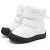 imageBMCiTYBM Toddler Baby Winter Snow Boots Boy Girl Faux Fur Warm Non Slip First Walking Infant Shoes93white
