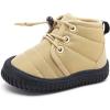 imageBMCiTYBM Toddler Baby Winter Snow Boots Boy Girl Faux Fur Warm Non Slip First Walking Infant Shoes94camel