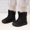 imageBMCiTYBM Toddler Baby Winter Snow Boots Boy Girl Faux Fur Warm Non Slip First Walking Infant Shoes95black