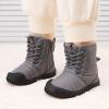 imageBMCiTYBM Toddler Baby Winter Snow Boots Boy Girl Faux Fur Warm Non Slip First Walking Infant Shoes95grey