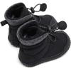 imageBMCiTYBM Toddler Baby Winter Snow Boots Boy Girl Faux Fur Warm Non Slip First Walking Infant Shoes97black