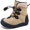imageBMCiTYBM Toddler Baby Winter Snow Boots Boy Girl Faux Fur Warm Non Slip First Walking Infant Shoes97camel