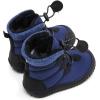 imageBMCiTYBM Toddler Baby Winter Snow Boots Boy Girl Faux Fur Warm Non Slip First Walking Infant Shoes97navy