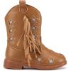 imageBMCiTYBM Toddler Girls Cowgirl Boots Little Kids Mid Calf Western Cowboy Pointed Toe Riding Shoes Tassels Glitter1camel
