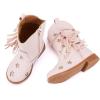 imageBMCiTYBM Toddler Girls Cowgirl Boots Little Kids Mid Calf Western Cowboy Pointed Toe Riding Shoes Tassels Glitter1pink