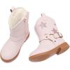 imageBMCiTYBM Toddler Girls Cowgirl Boots Little Kids Mid Calf Western Cowboy Pointed Toe Riding Shoes Tassels Glitter2pink