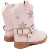 imageBMCiTYBM Toddler Girls Cowgirl Boots Little Kids Mid Calf Western Cowboy Pointed Toe Riding Shoes Tassels Glitter2pink