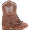 imageBMCiTYBM Toddler Girls Cowgirl Boots Little Kids Mid Calf Western Cowboy Pointed Toe Riding Shoes Tassels Glitter3brown