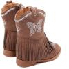 imageBMCiTYBM Toddler Girls Cowgirl Boots Little Kids Mid Calf Western Cowboy Pointed Toe Riding Shoes Tassels Glitter3brown