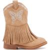 imageBMCiTYBM Toddler Girls Cowgirl Boots Little Kids Mid Calf Western Cowboy Pointed Toe Riding Shoes Tassels Glitter3camel