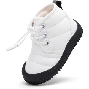 imageBMCiTYBM Toddler Baby Winter Snow Boots Boy Girl Faux Fur Warm Non Slip First Walking Infant Shoes94white