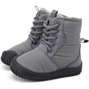 imageBMCiTYBM Toddler Baby Winter Snow Boots Boy Girl Faux Fur Warm Non Slip First Walking Infant Shoes95grey