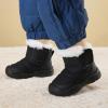 imageBMCiTYBM Baby Snow Boots Boys Girls Winter Infant Shoes AntiSlip 6 9 12 18 24 Months Faux Fur1black