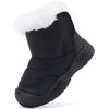 imageBMCiTYBM Baby Snow Boots Boys Girls Winter Infant Shoes AntiSlip 6 9 12 18 24 Months Faux Fur1black