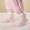 imageBMCiTYBM Baby Snow Boots Boys Girls Winter Infant Shoes AntiSlip 6 9 12 18 24 Months Faux Fur1pink