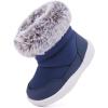 imageBMCiTYBM Baby Snow Boots Boys Girls Winter Infant Shoes AntiSlip 6 9 12 18 24 Months Faux Fur2navy