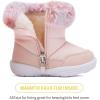imageBMCiTYBM Baby Snow Boots Boys Girls Winter Infant Shoes AntiSlip 6 9 12 18 24 Months Faux Fur2pink