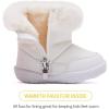 imageBMCiTYBM Baby Snow Boots Boys Girls Winter Infant Shoes AntiSlip 6 9 12 18 24 Months Faux Fur2white