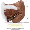 imageBMCiTYBM Baby Snow Boots Boys Girls Winter Infant Shoes AntiSlip 6 9 12 18 24 Months Faux Fur3camel