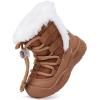 imageBMCiTYBM Baby Snow Boots Boys Girls Winter Infant Shoes AntiSlip 6 9 12 18 24 Months Faux Fur3camel