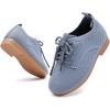 imageBMCiTYBM Toddler Girl Dressy Shoes Comfortable Knit Casual Oxford Shoes School Uniform Loafer FlatsAgrey