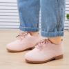 imageBMCiTYBM Toddler Girl Dressy Shoes Comfortable Knit Casual Oxford Shoes School Uniform Loafer FlatsApink