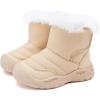 imageBMCiTYBM Baby Snow Boots Boys Girls Winter Infant Shoes AntiSlip 6 9 12 18 24 Months Faux Fur1camel